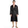 Cardigan de Pijama Masculino Plus Size Leve Luxo Toque de Seda: Estilo Europeu e Americano
