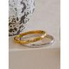 Yhpup Stainless Steel Cubic Zirconia Fashion Bracelet Bangle Gold Silver Color Waterproof High Quality PVD Jewelry for Women