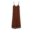 Summer New Product Women's Clothes Seaside Vacation Style round Neck Sleeveless Long Embroidered Strap Dress 6895058
