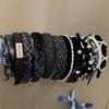 French Elegance Black Series Pearl Headband with Teeth - Autumn/Winter Collection