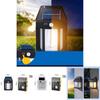 Solar Powered Outdoor Wall Light With Motion Sensor For Garden And Patio Decor