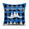 Xmas Cushion Cover Pillowcase Holiday Decor Christmas Pillow Covers Antler Bear Snowflake Christmas Tree Pillow Case
