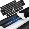 FD01-4PCS Car Door Sill Protector Stickers Accessories For Volkswagen Polo Sharan Golf Scirocco Touran Touareg Jetta Tcross Tiguan B6