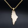 HNSP Palestine Stainless Steel Pendant Chain Necklace For Men Women Palestine Series Zircon Accessories