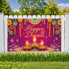 Celebration Banner Festive Lights Diwali Occasion Festival Backdrop Text Festival Celebration Banner For Diwali Celebration