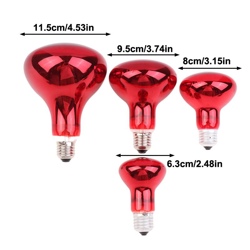 60W/100W/150W Multi Functional Near Infrared Red Heat Lamp Bulb Fit Standard E27 Socket Relieve Pain Optimal Therapy For Body