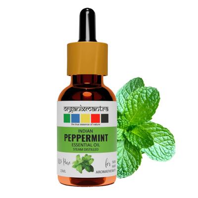 Organix Mantra Pfefferminzöl für Haut, Haare, Körperpflege & DIY - 100% Natürliches & Dampfdestilliertes Öl - 15ML