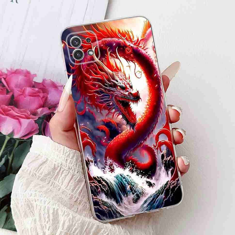 For Samsung Galaxy A22 5G Case SM-A226B Fashion Flower Bear Soft Silicone Cover For Samsung A22 A22 SM-A226BRN 6.6" Phone Casing