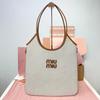 Miu 2025 Nová Retro Ležérní Velká Tote Taška, Stylová & Minimalistická Ruční Crossbody Taška, Univerzální Taška pro Dojíždění a Nakupování