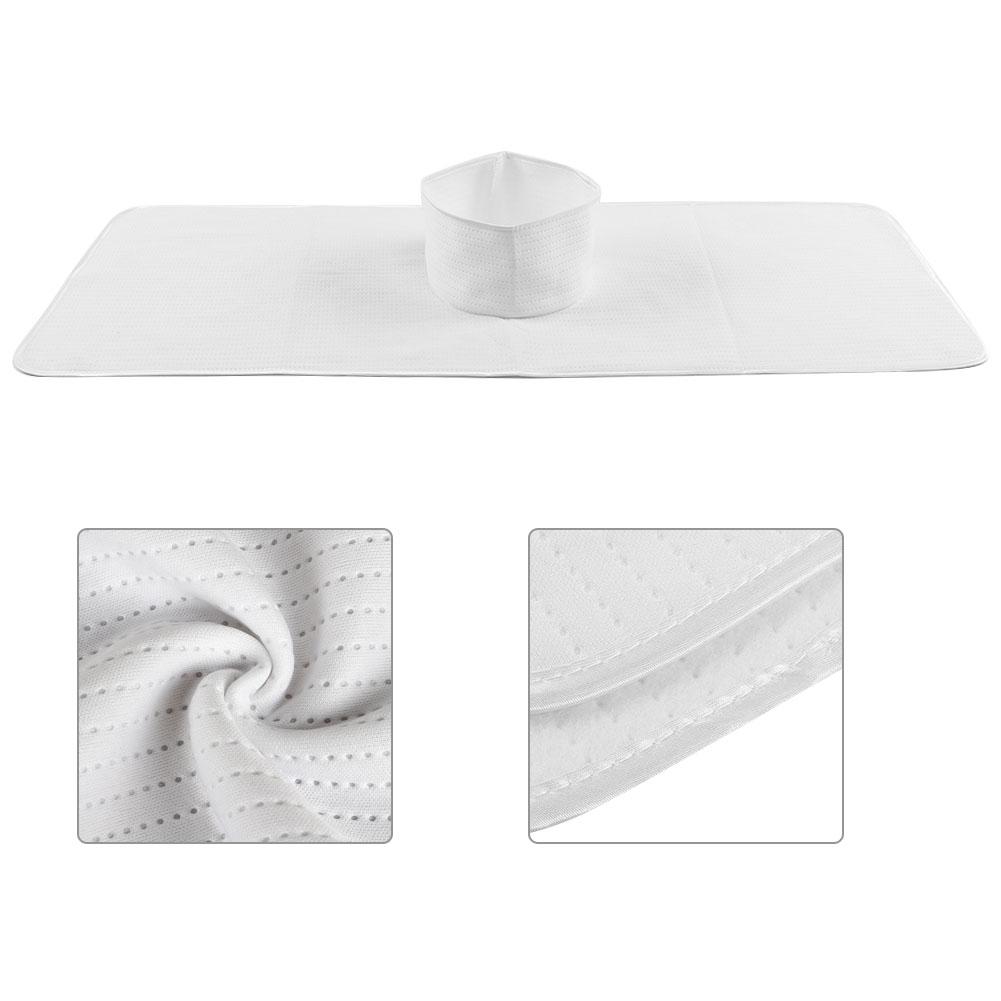 Reusable Spa Steam Massage Towel Washable Beauty Salon Bed Sheet for Skin Care 35 x 90cmWhite