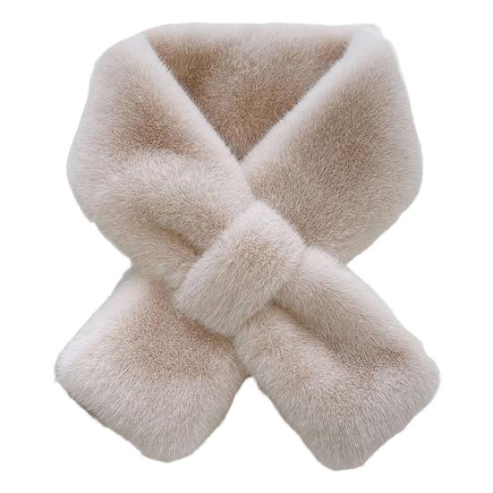 

Women Neck Scarf Solid Color Soft Touch Warm Windproof Cold-Resistant Neck Wrap Thickened Cold-Resistant Scarf