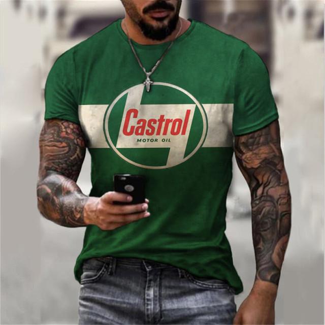 

Retro T-shirt Loose Men s 3D Printed Short Sleeve Fashion Top T-shirt 6XL