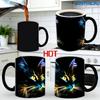 Colorful Cat Color Changing Mug Ceramic Thermal Reaction Magic Coffee Tea Ceramic Mug for Couples To Give Gifts Mug