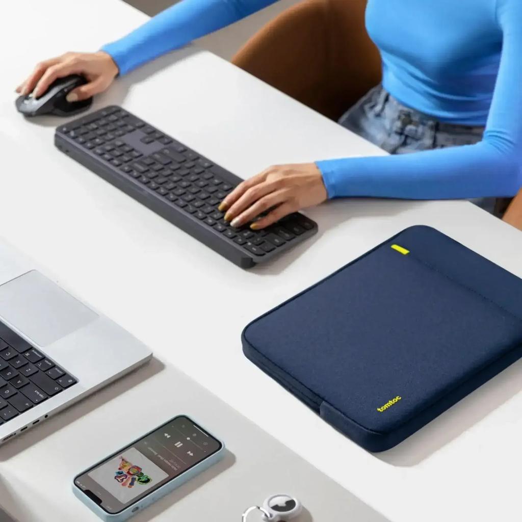 Tomtoc - Defender-A13 Laptop Sleeve for 13 inch MacBook Air/Pro - Macbook Case Light Blue