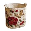 Stylish Quilted Foldable Laundry Hamper With Bohemians Floral Design And Sturdy Handles Handheld Washing Organizers Bag