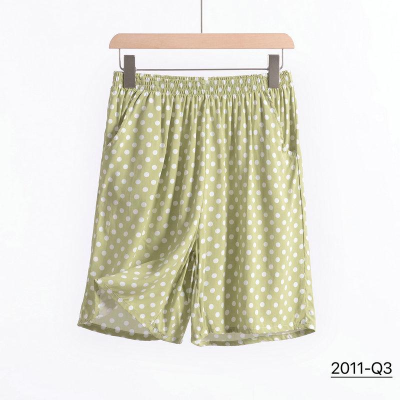 

Женские пижамные шорты из вискозы, хлопка и шелка - Тонкие для весны/лета, больших размеров, свободная пляжная одежда 5XL