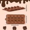 LEISURE CLUB Chocolate Molds, Set of 2, Silicone Chocolate Molds, Cake Molds, Valentine's Day Treats, Handmade, Cute, Easy To Remove, Easy To Clean (R