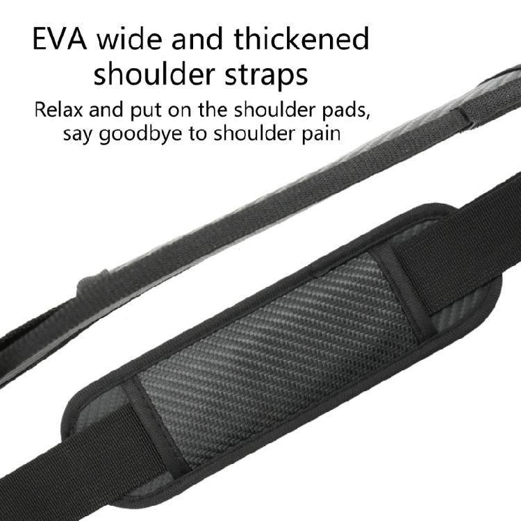 Fishing Rod Carrying Strap Shoulder Harness Fishing Rod Support Strap With 2 Silicone Grip And 2 Rod Fastening Band