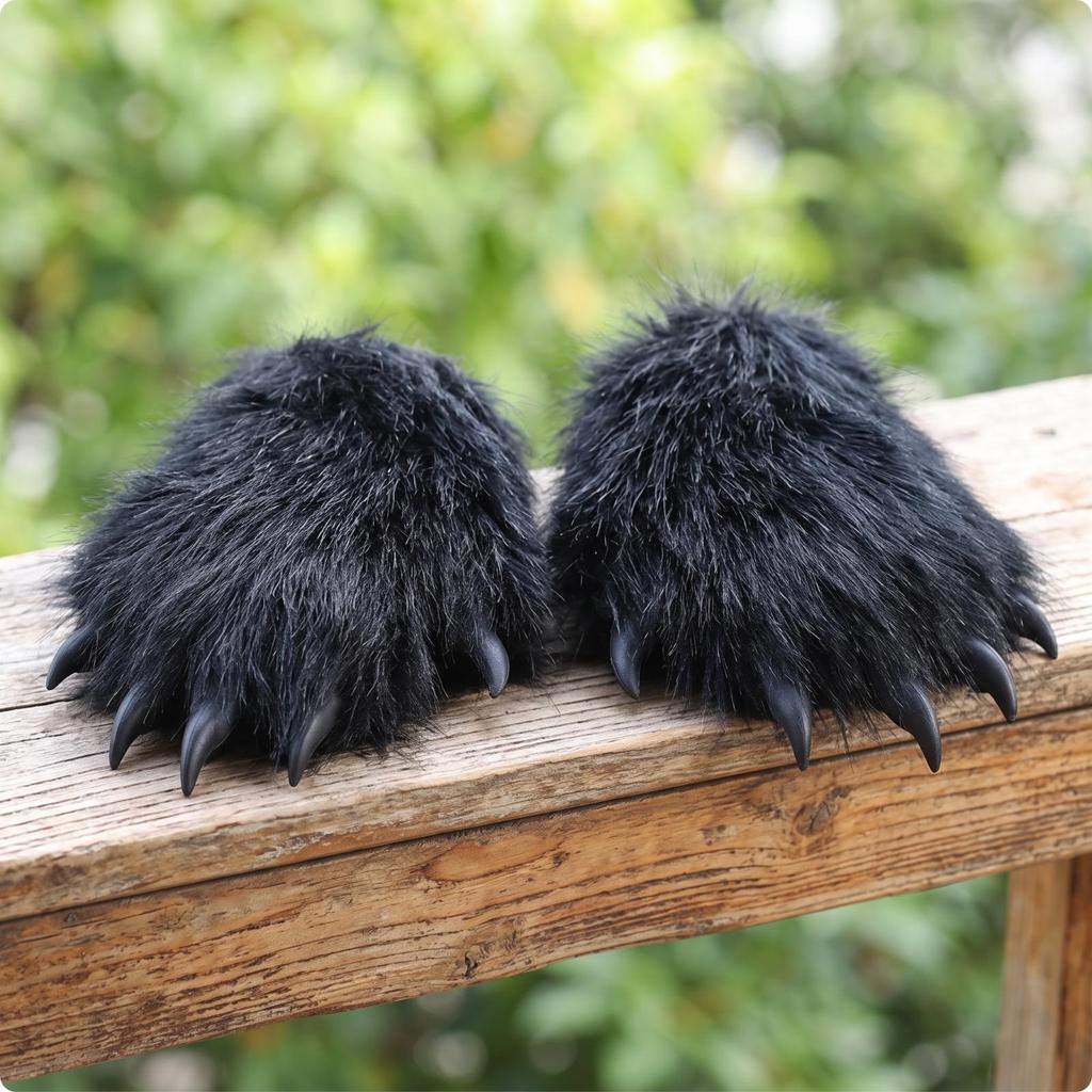 Fursuit Gloves with Claws Comfortable Costume Accessories Lightweight