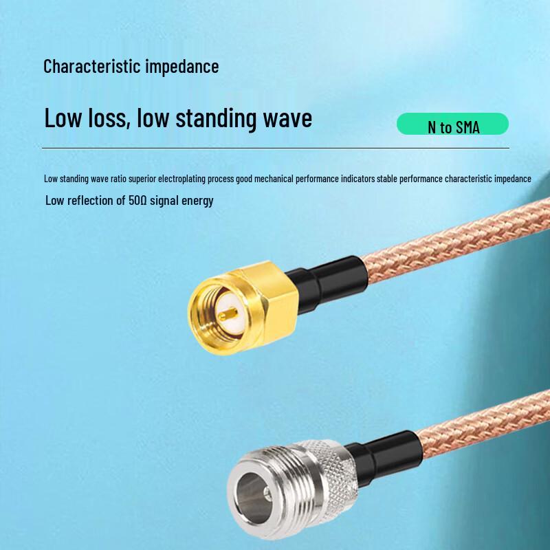 RG316 RF Coaxial Cable with N Male to SMA Female Connectors