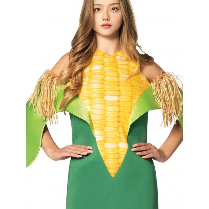Halloween Corn Game Costume Couple Dress Up Corn Show Costume