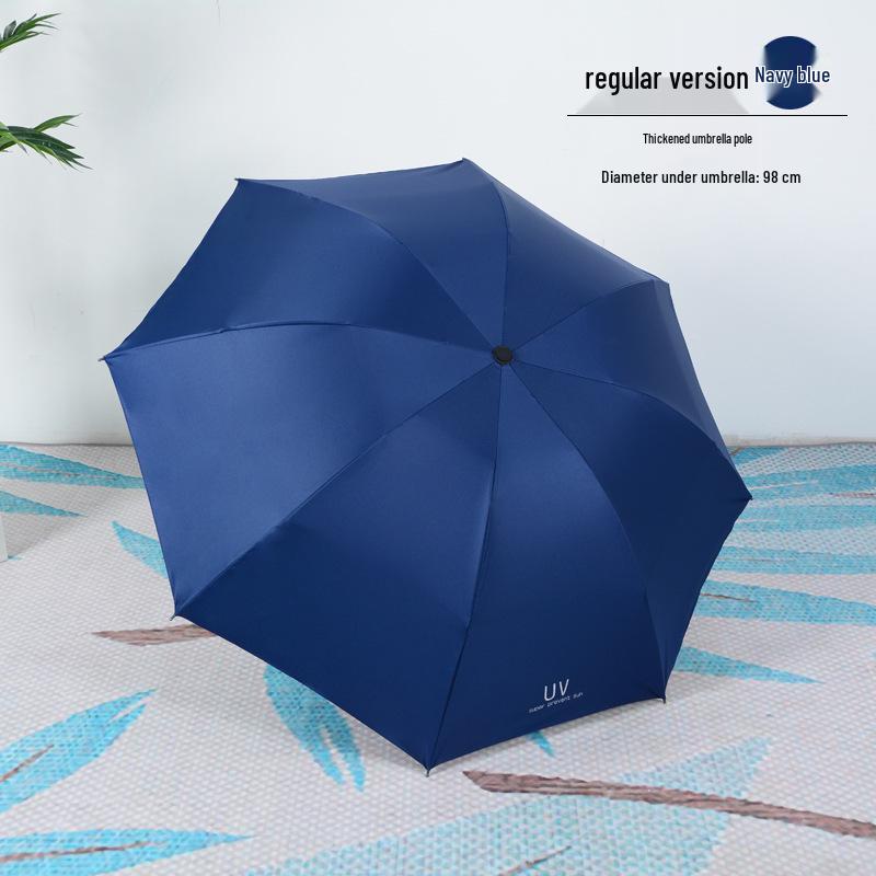 Dual-Use Automatic Folding Umbrella - Large Sunshade for Men & Women with Custom Logo and Sunscreen Protection.