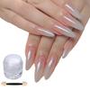 Nails Art Powder White Chrome Nail Powder Glossed Glittered Nail Powder Mirrored Effect Manicures Decorations for Party