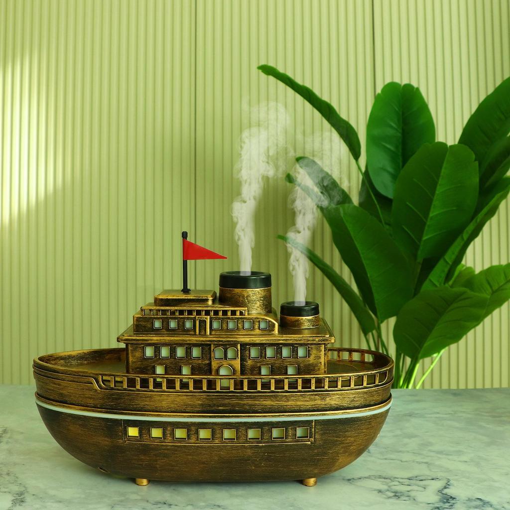 USB Aroma Diffuser with Seven-Color LED Light - Creative Home Humidifier and Air Moisturizer Gift
