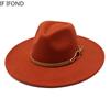 Hat Soft Fedora Hat Women Big Wide Brim 9.5cm Vintage Khaki Felted Jazz Hat Winter Formal Dress Cap Sombreros De Mujer