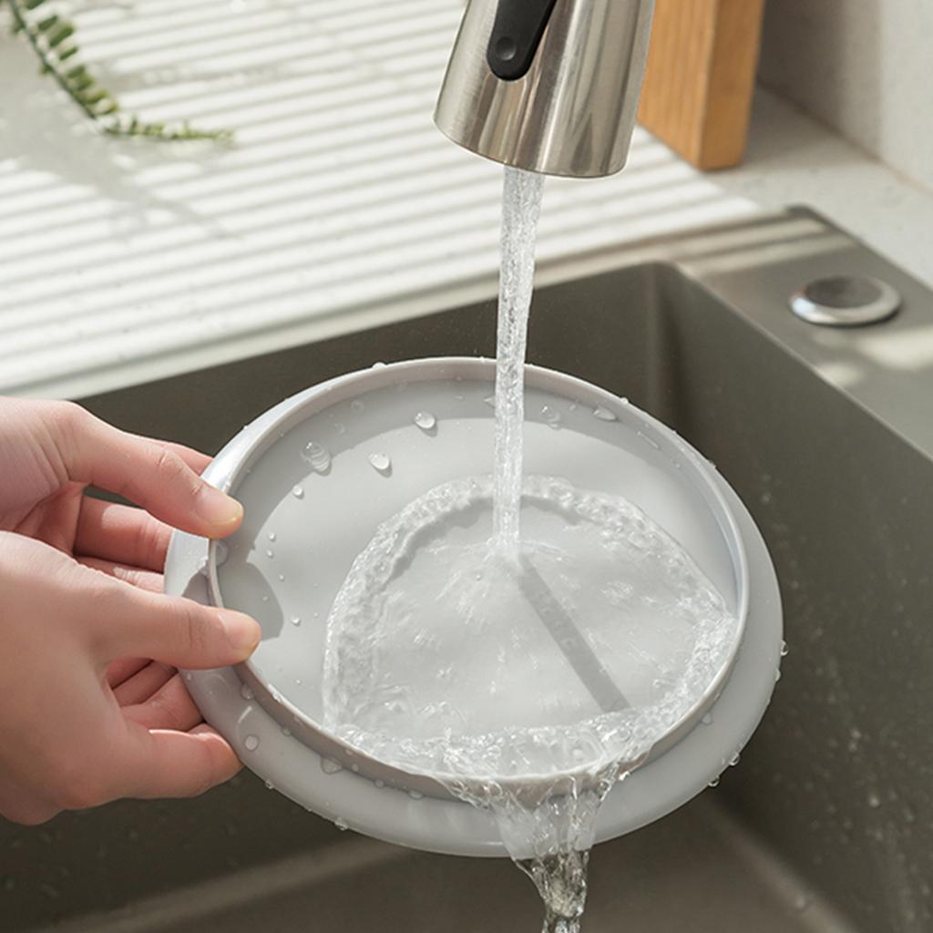 Rotating Utensil Holder Multiple Compartments Plastic Kitchen Counter Knife Chopstick Rack