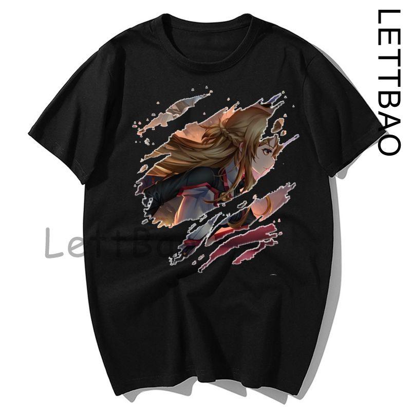 Sword Art Online T Shirt Sao Black Colors T Shirt Cotton Tee Shirt Fun