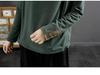 Ethnic Style Retro German Velvet Women's Sweatshirt, 2024 Autumn/Winter, Loose Stitching Pullover, Warm Base Layer