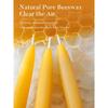 6 Pack Beeswax Taper Candles, 8 Inch Natural Beeswax Candles Unscented and Smokeless, 8 Hours Long Burning Yellow Candle Sticks for Dinner, Wedding,