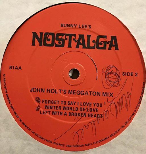 

12inch Record JOHN HOLT - Meggaton MIX B1 Nostalga UK Reggae, Ska & Dub Used