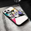 Anime BLUE LOCK Handyhülle Für IPhone 17,16,15,14,13,12,11 Plus,Pro,Max,XR,XS,X,7,8 Plus,Mini Schwarzes Silikon Weich