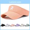 Cotton R Letter Hat Visor Cap Sun Protection Breathable Baseball Caps Gifts