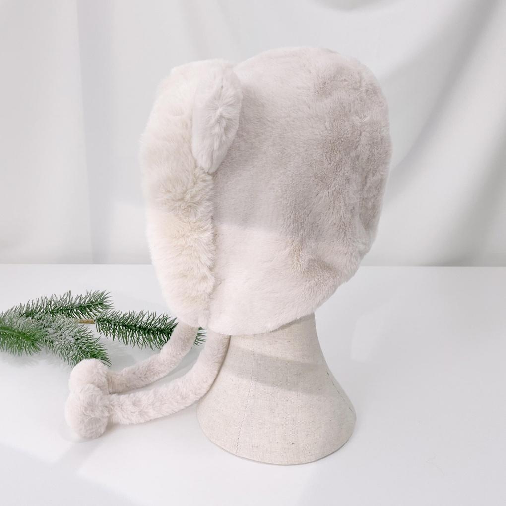 Unisex Daily Fur Bear Hooded Winter Hat