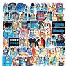 New Bluey Graffiti Stickers 55 Pcs Waterproof Cartoon Decorative Stickers For Phone Skateboard Luggage Water Bottle Bulk Decals