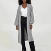 Übergroßer Strick-Cardigan-Pullover mit langen Ärmeln für Damen, Winter, lockere Passform, Übergröße, V-Ausschnitt, offene Vorderseite, langer Mantel