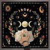 Divinations Tablecloth Moonphases Flower Astrologys Tarot Cards Tablecloth Altars Cloth Divinations Game Accessories