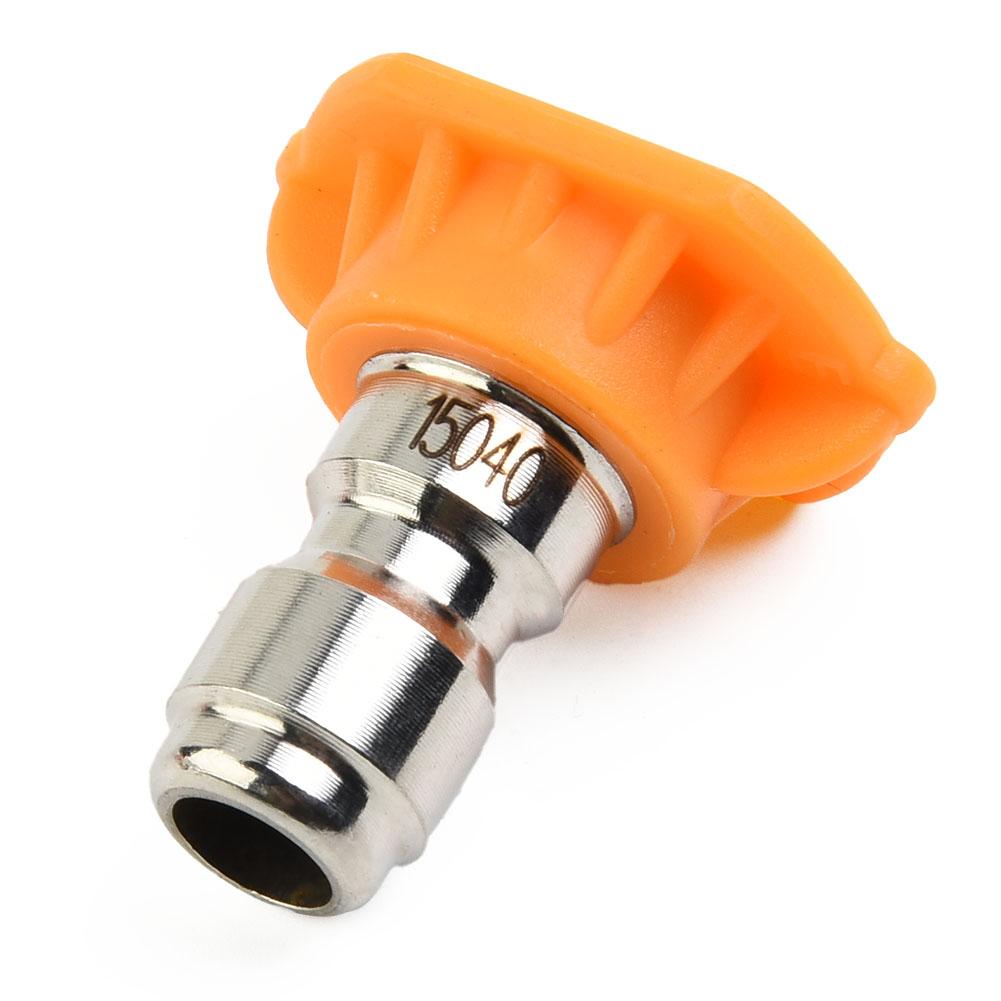 5PCS 1/4inch Pressure Washer Spray Tips Nozzles Quick Connect Garden High Pressure Washer Spray Nozzle 0 15 25 40 Degree