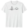 Segelboot Sonnenuntergang Segeln Reise Unisex T-Shirt Ozean Linienkunst