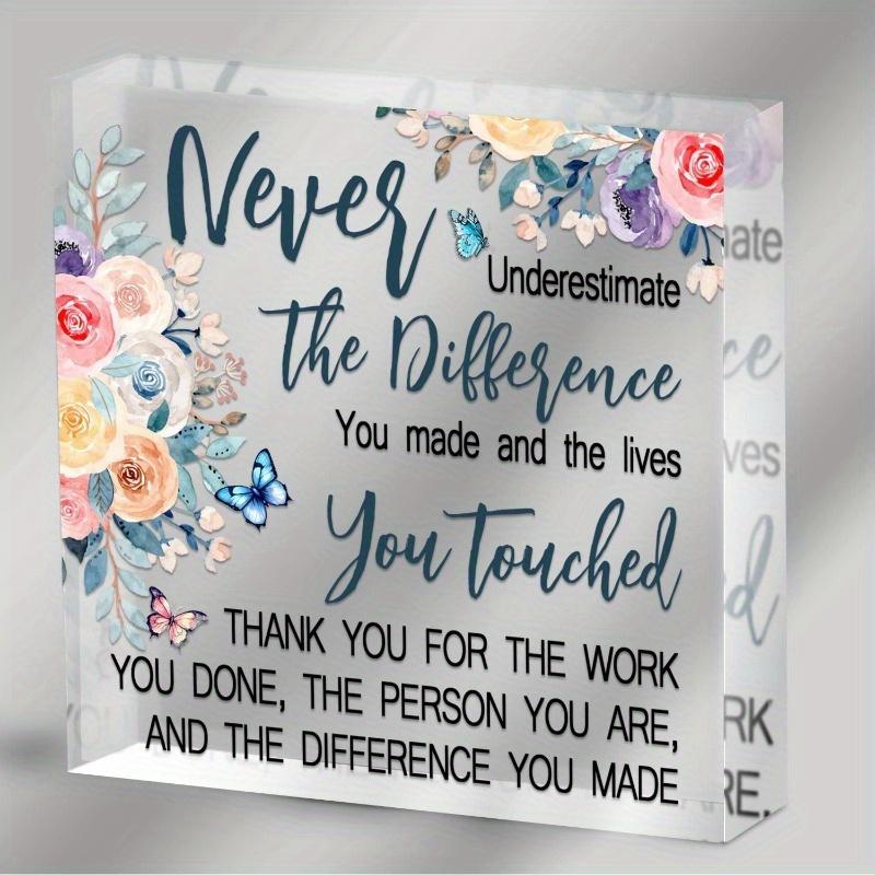 

Floral Farewell Gift - Happy Retirement & Going Away Present for Coworkers & Teachers чистый