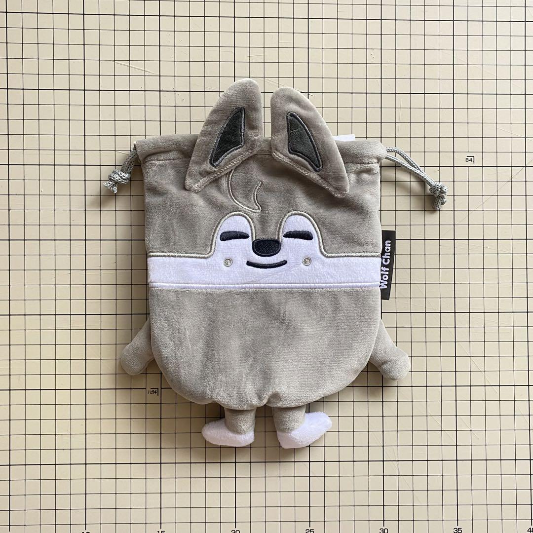 

[Б/У] skzoo мешочек на шнурке Wolfchan Бан Чан Stray Kids