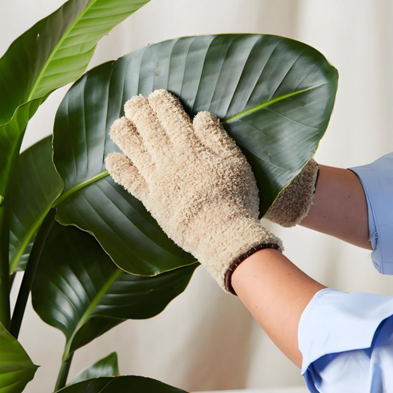 Microfiber Dusting Gloves - Stretchable & Breathable Cleaning Gloves, Non-Waterproof For Cars, Boats, Rvs, Pools, Home, Kitchen