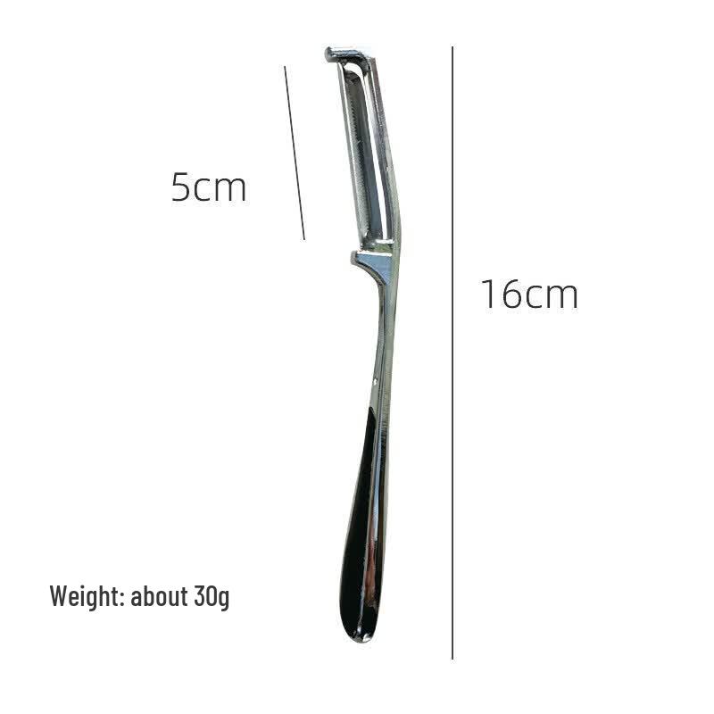 

ZISIZ Stainless Steel Lightweight Flat-Mouth Peeler Set