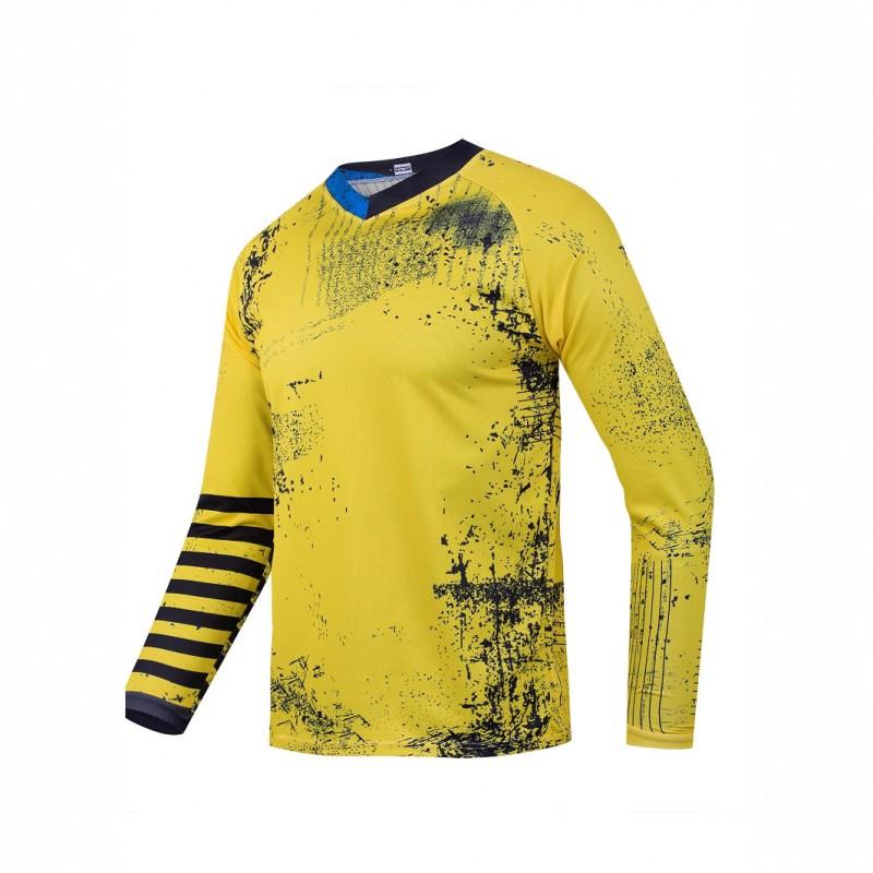 Mens Long Sleeve Cycling Jersey Loose Fit Sports Shirt Mountain Bike Off-Road Riding 2025