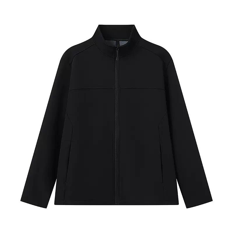 Unisex Soft Shell Fleece Ski Jacket - Waterproof, Stand Collar with Hood, Outdoor Sports and Workwear