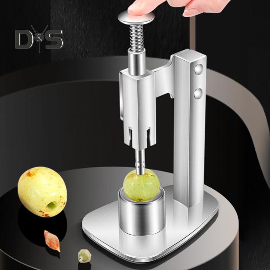 Fruit Core Separator Manual Jujube Pitter Cherry Olive Corer Remover Stainless Steel Kitchen Fruit Preparation Tool