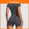 Nahtloser Yoga-Jumpsuit für Damen mit feuchtigkeitsableitendem Stoff für Fitness und Tanz